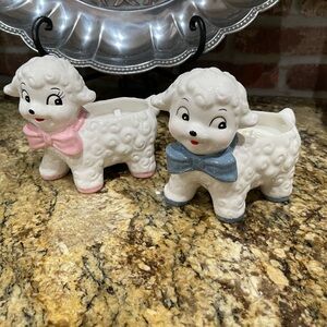 DW Home Retro wooly lamb candle set of (2) - smells amazing!    Brand new